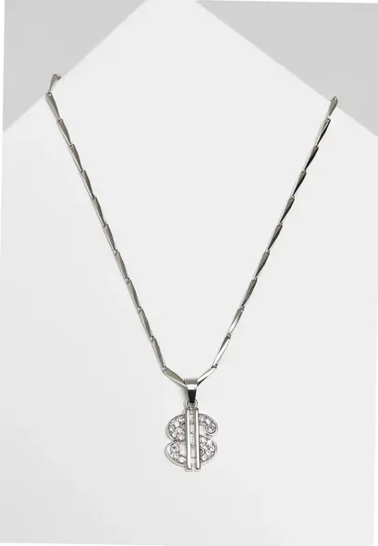 Náhrdelník s príveskom dolára - strieborný