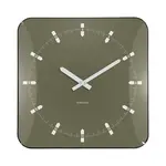 Nástěnné hodiny Karlsson Sucinto Dome Square 35 x 35 x 4,5 cm bílá barva