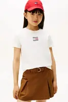 Dětské bavlněné tričko Tommy Hilfiger bílá barva, KG0KG09012