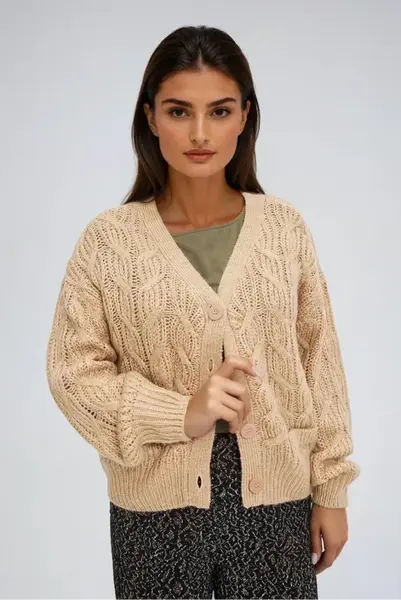 Marisse WOMEN'S SWEATER Z-SW-4808 BEIGE MEL
