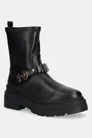 Kožené workery Pinko Mia 27 černá barva, na plochém podpatku, SD0447P061Z99