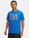 Men's Under Armour UA COLLEGE CREST LOGO SS-BLU - Men's T-Shirt