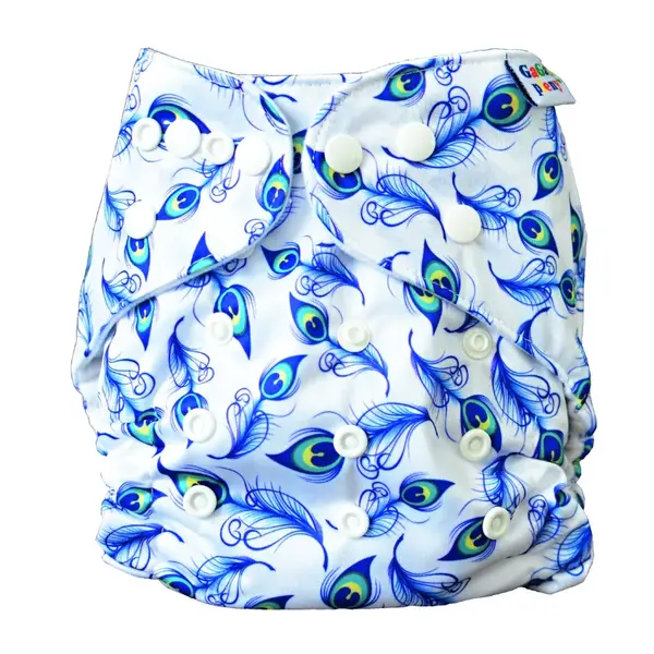 GaGa's pleny Látková plena AIO Paví peří