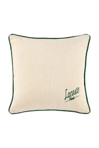 Bavlněný povlak na polštář Lacoste L VELVET Ivoire 45 x 45 cm