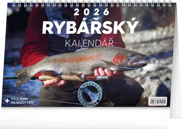 Rybářský kalendář 2026 - stolní kalendář