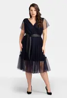 Karko Dámské šaty SA705 Námořnická modř