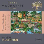 Dřevěné puzzle Slavná místa Francie 1000 dílků