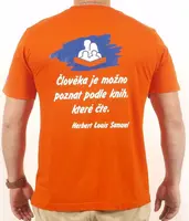 Pánské tričko s citátem oranžové XL KNIHCENTRUM.cz