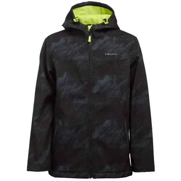 Lewro URSEL Chlapčenská softshellová bunda, tmavo sivá, veľkosť 116-122