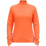 Odlo MIDLAYER 1/2 ZIP CARVE LIGHT Dámska funkčná mikina, oranžová, veľkosť