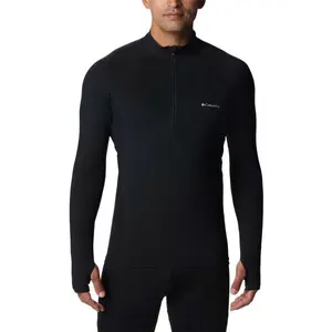 Columbia MIDWEIGHT STRETCH LONG SLEEVE HALF ZIP Pánske funkčné tričko, čierna, veľkosť