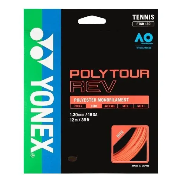 Yonex POLY TOUR REV Tenisový výplet, oranžová, veľkosť