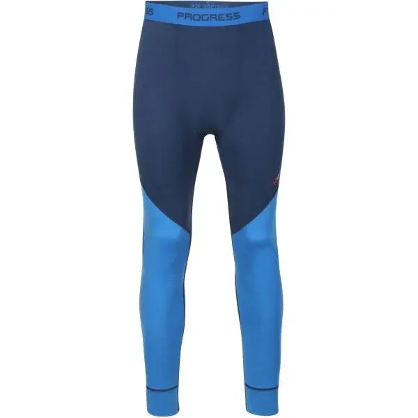 PROGRESS MERINO LT Pánske funkčné Merino spodky, modrá, veľkosť
