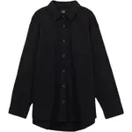 GAP FLEECE Dámska košeľa, čierna, veľkosť