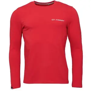 TRIMM BRAVE Pánske tričko s dlhým rukávom, červená, veľkosť XXXL