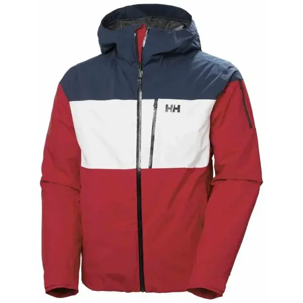 Helly Hansen GRAVITY JACKET Pánska lyžiarska bunda, červená, veľkosť XXL