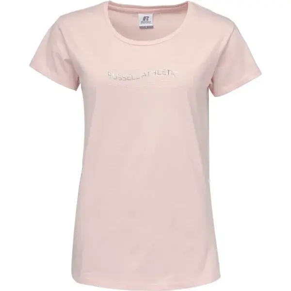 Russell Athletic SS CREW T-SHIRT Dámske tričko, ružová, veľkosť