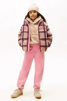 Dětské tepláky Tommy Hilfiger růžová barva, KS0KS00662