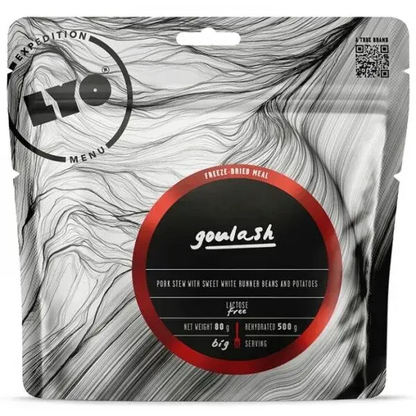 LYO BRAVČOVÝ GULÁŠ S FAZUĽOU A ZEMIAKMI 500g Expedičná strava, dummy, veľkosť