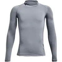 Under Armour HG ARMOUR MOCK Chlapčenské kompresné tričko, sivá, veľkosť M