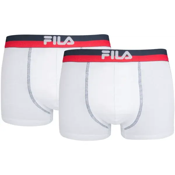 Fila MAN BOXERS 2 PACK Pánske boxerky, biela, veľkosť XXL