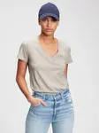 GAP Tričko 100% organic cotton vintage v-neck t-shirt - Dámské