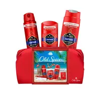 Old Spice Xmass sada Captain v taštičce deodoranty a sprchový gel 3 ks