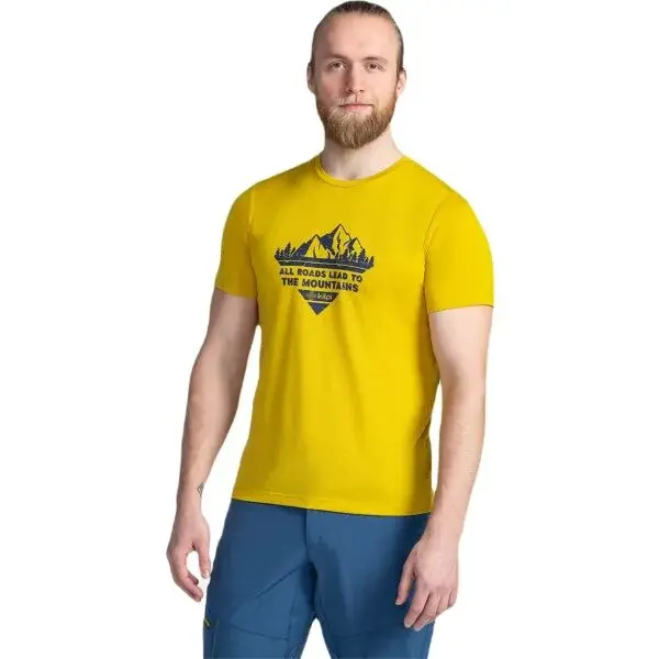 KILPI GAROVE Pánske outdoorové tričko, zlatá, veľkosť