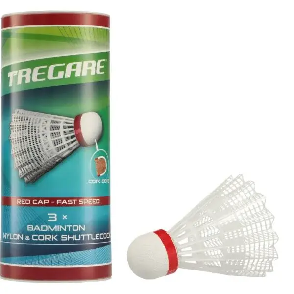 Tregare NSC 3 FAST WHITE Bedmintonové košíky, biela, veľkosť