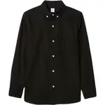 GAP FA24 LS OXFORD Chlapčenská košeľa, čierna, veľkosť