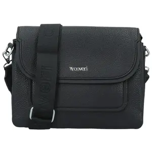 Trendy dámská koženková crossbody kabelka Coveri Longina, tmavě modrá