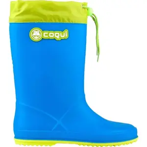 Coqui RAINY COLLAR Detské čižmy, modrá, veľkosť