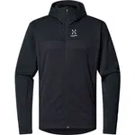 HAGLÖFS LARK MID HOOD Pánska mikina, čierna, veľkosť