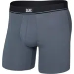 SAXX ESSENTIAL COTTON BOXER BRIEF FLY Pánska spodná bielizeň, sivá, veľkosť