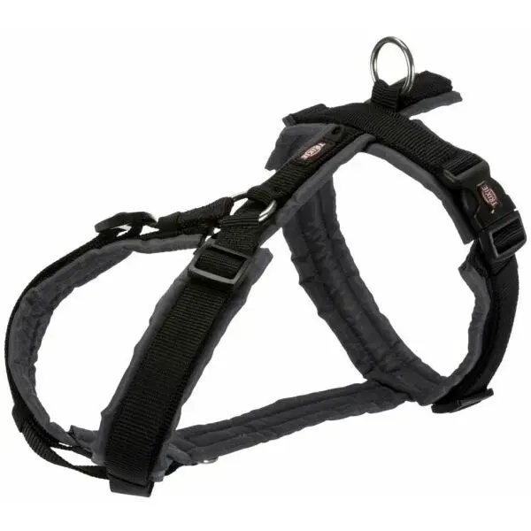 TRIXIE PREMIUM DOG HARNESS S-M Trekingový postroj pre psa, čierna, veľkosť