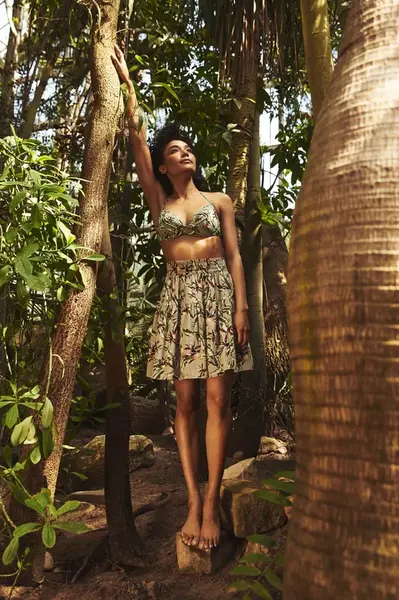 Letní sukně s květinovým vzorem