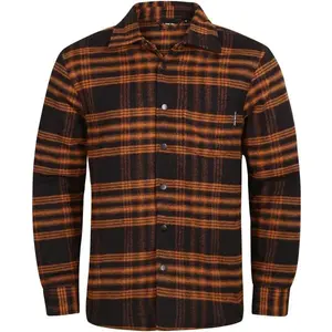 ALPINE PRO UFER Pánska košeľa, hnedá, veľkosť