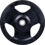 Fitforce PLR 10KG 30MM Pogumovaný nakladací kotúč, čierna, veľkosť 10 KG