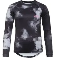 Horsefeathers DECO LS Dámsky cyklistický dres, čierna, veľkosť