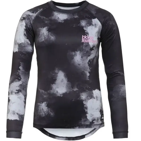 Horsefeathers DECO LS Dámsky cyklistický dres, čierna, veľkosť