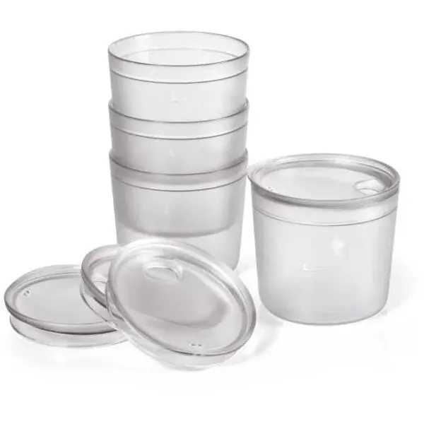 Light my fire TUMBLER WITH SNAP LID SHORT 4-PACK Set hrnčekov, transparentná, veľkosť