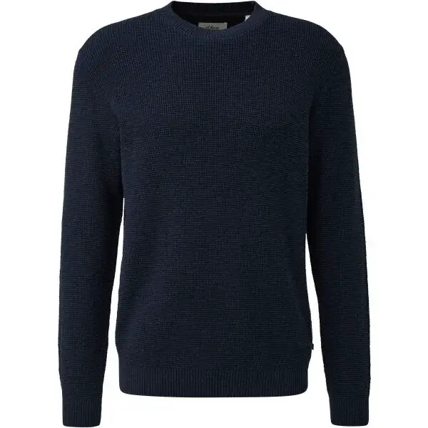 s.Oliver KNITTED PULLOVER NOOS Pletený sveter, tmavo modrá, veľkosť