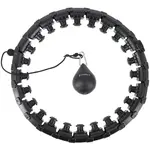 HMS HHW01 Masážna hula hop obruč so závažím, čierna, veľkosť