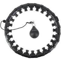 HMS HHW01 Masážna hula hop obruč so závažím, čierna, veľkosť