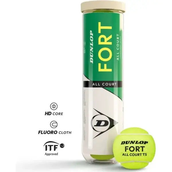 Dunlop FORT ALL COURT TS Tenisové loptičky, žltá, veľkosť