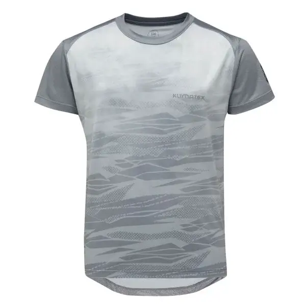 Klimatex NATHAN Detské MTB tričko s krátkym rukávom, sivá, veľkosť