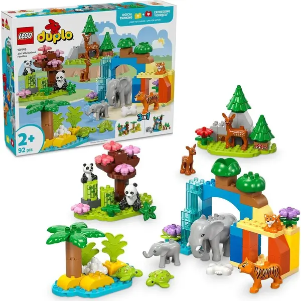 LEGO® DUPLO® 10446 Rodinky divokých zvierat 3 v 1