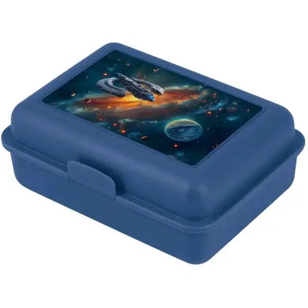 BAAGL VESMÍR Box na desiatu, tmavo modrá, veľkosť