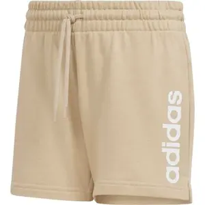 adidas LINEAR SHORTS W Dámske kraťasy, béžová, veľkosť