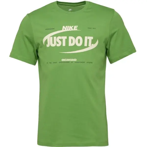 Nike M NSW TEE 6MO JDI FAHO25 Pánske tričko, zelená, veľkosť